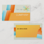 Moderne visitekaartje op papier (Voorkant / Achterkant)