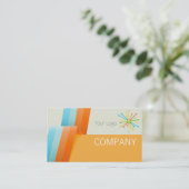 Moderne visitekaartje op papier (Staand voorkant)