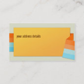 Moderne visitekaartje op papier (Achterkant)