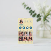 Moderne Visitekaartje QR Code Fotocollage (Staand voorkant)