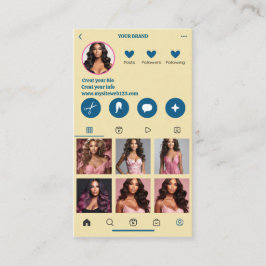 Moderne Visitekaartje QR Code Fotocollage