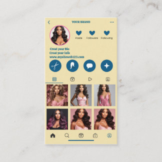 Moderne Visitekaartje QR Code Fotocollage