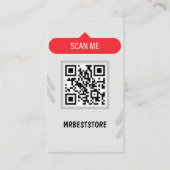 Moderne Visitekaartje QR Code Fotocollage Contactkaartje (Achterkant)