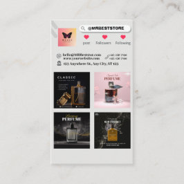 Moderne Visitekaartje QR Code Fotocollage Contactkaartje