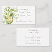 Moderne Visitekaartje van Floral Bouquet (Voorkant / Achterkant)