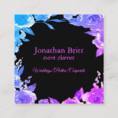 Moderne Visitekaartje van Floral Square in de Oog- (Voorkant)