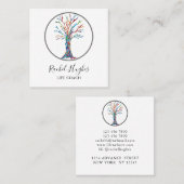 Moderne Visitekaartje van het Coach-vierkant met b (Voorkant / Achterkant)