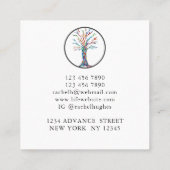 Moderne Visitekaartje van het Coach-vierkant met b (Achterkant)