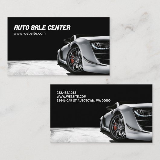 Moderne Visitekaartje voor automatische verkoop va (Voorkant / Achterkant)