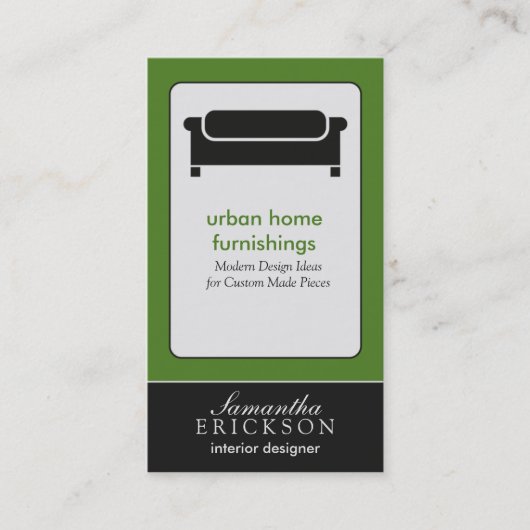 Moderne Visitekaartje voor binnenontwerp/decorator (Voorkant)