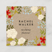 Moderne visitekaartje voor bloemkool voor kraft (Voorkant)