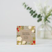 Moderne visitekaartje voor bloemkool voor kraft (Staand voorkant)