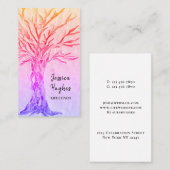 Moderne Visitekaartje voor coach en kleurrijke boo (Voorkant / Achterkant)