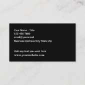 Moderne Visitekaartje voor dubbelzijdige auto's (Achterkant)