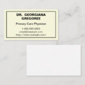 Moderne Visitekaartje voor eerstelijnszorg (Voorkant / Achterkant)