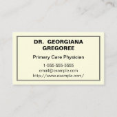 Moderne Visitekaartje voor eerstelijnszorg (Voorkant)