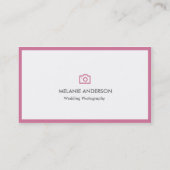 Moderne Visitekaartje voor fotografie (Achterkant)