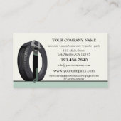 Moderne Visitekaartje voor groene autoverkoop (Achterkant)