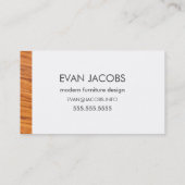 Moderne Visitekaartje voor houten korrels (Achterkant)