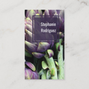 Moderne Visitekaartje voor kleurrijke levensmiddel