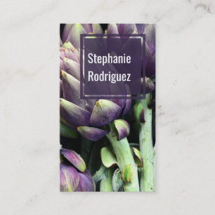 Moderne Visitekaartje voor kleurrijke levensmiddel