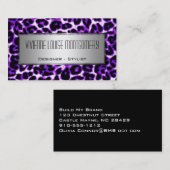 Moderne Visitekaartje voor laopard Print Professio (Voorkant / Achterkant)