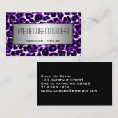 Moderne Visitekaartje voor laopard Print Professio (Voorkant / Achterkant)