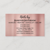 Moderne Visitekaartje voor loyaliteit bij penseels Afsprakenkaartje (Achterkant)