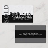 Moderne Visitekaartje voor onroerend goed Realtor  (Voorkant / Achterkant)