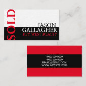 Moderne Visitekaartje voor onroerend goed Realtor  (Voorkant / Achterkant)