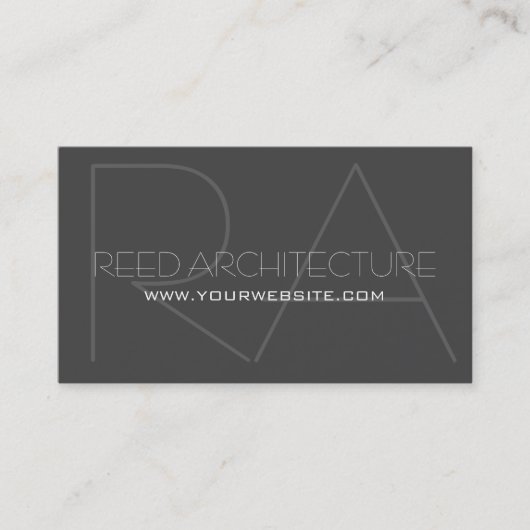 Moderne Visitekaartje voor professionele architect (Voorkant)