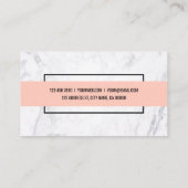 Moderne Visitekaartje voor schoonmaken van marmere (Achterkant)