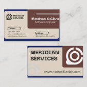 Moderne Visitekaartje voor Software Engineer IT-di (Voorkant / Achterkant)