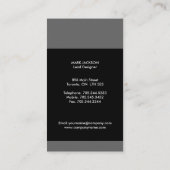 Moderne Visitekaartjes (Achterkant)