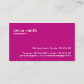 Moderne Visitekaartjes (Achterkant)