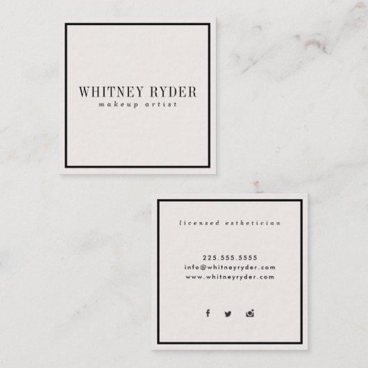 Moderne Visitekaartjes (Voorkant / Achterkant)