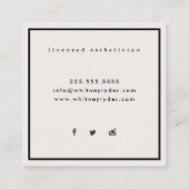 Moderne Visitekaartjes (Achterkant)