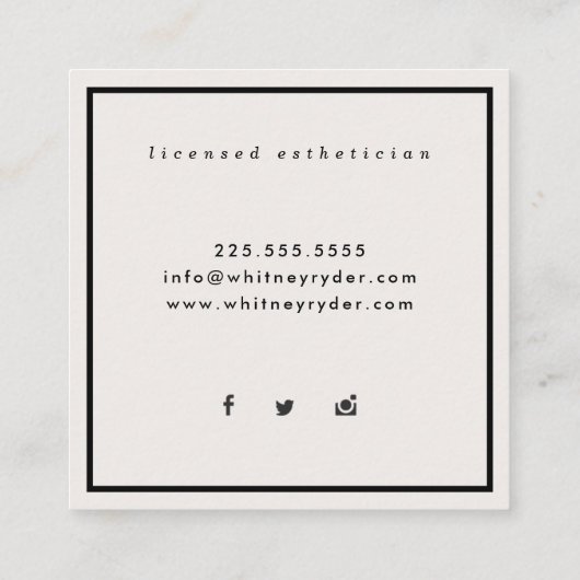 Moderne Visitekaartjes (Achterkant)