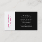 Moderne Visitekaartjes (Achterkant)