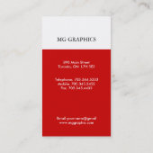 Moderne Visitekaartjes (Achterkant)