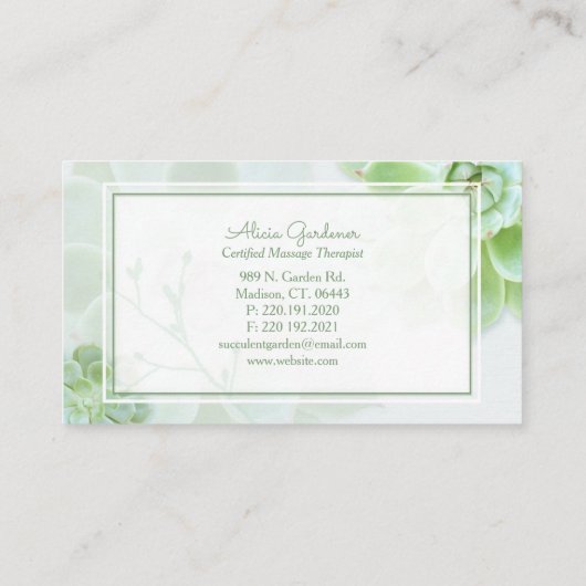 Moderne Visitekaartjes botanische (Achterkant)