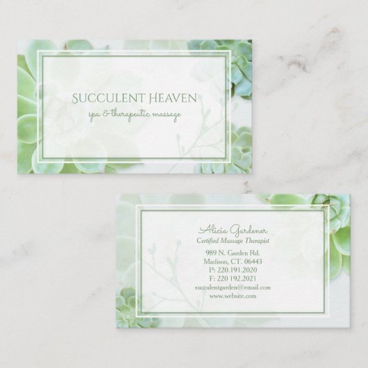 Moderne Visitekaartjes botanische (Voorkant / Achterkant)