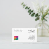 Moderne Visitekaartjes: eenvoudige Sjabloon Visitekaartje (Staand voorkant)