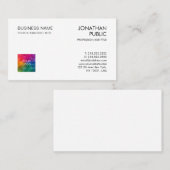 Moderne Visitekaartjes: eenvoudige Sjabloon Visitekaartje (Voorkant / Achterkant)