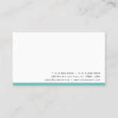 Moderne Visitekaartjes, elegant, eenvoudig Visitekaartje (Achterkant)