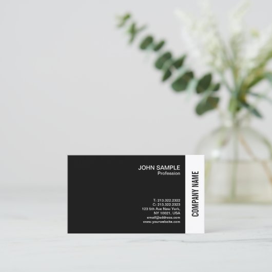 Moderne Visitekaartjes Elegant Professional (Staand voorkant)