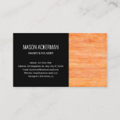 Moderne Visitekaartjes-Flooring Service Black Visitekaartje (Achterkant)