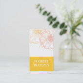 Moderne Visitekaartjes Geel Oranje Rood (Staand voorkant)