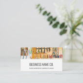 Moderne Visitekaartjes-Hood werktuigen Wit Visitekaartje (Staand voorkant)