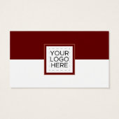Moderne Visitekaartjes in het kleurenblok Burgundy (Achterkant)